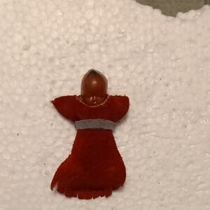 Red Doll Dress with Silver Accent